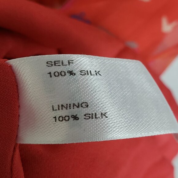 NWOT Carolina Herrera Silk Dress Pink Multi Red size 14 Colorful - Picture 10 of 13
